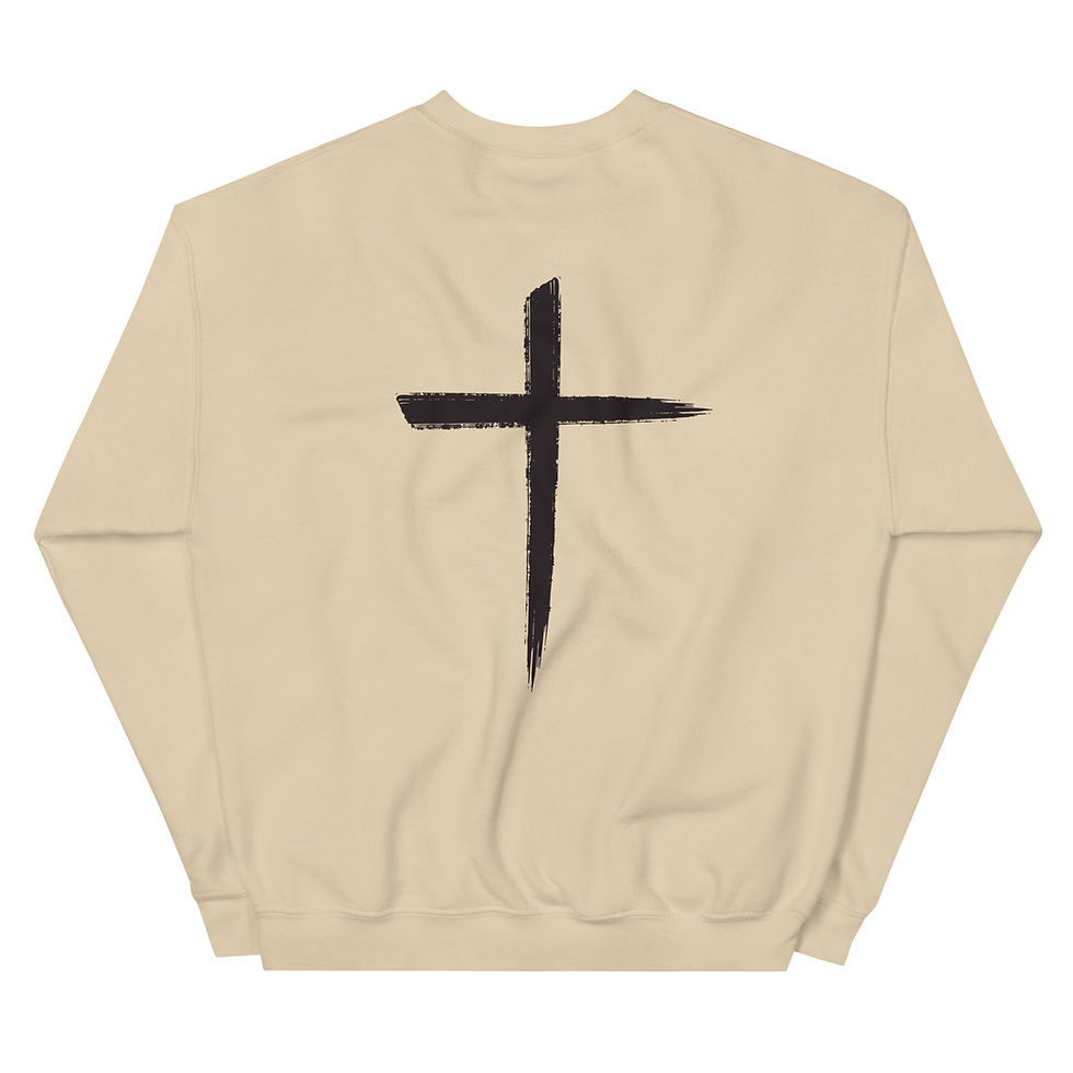 Thumbnail: 'All Death Can Do' Charlie Kirk Quote Sweatshirt_back | sand