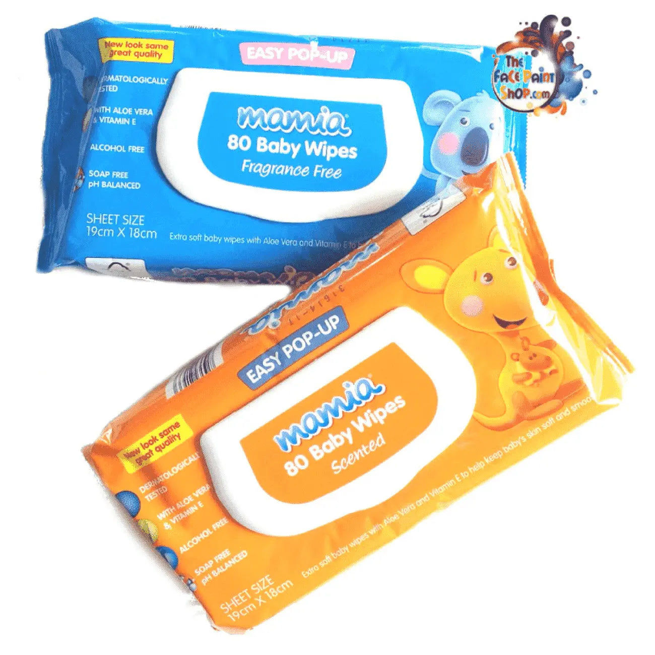 Lingettes bébé Momia, sans parfum et amande