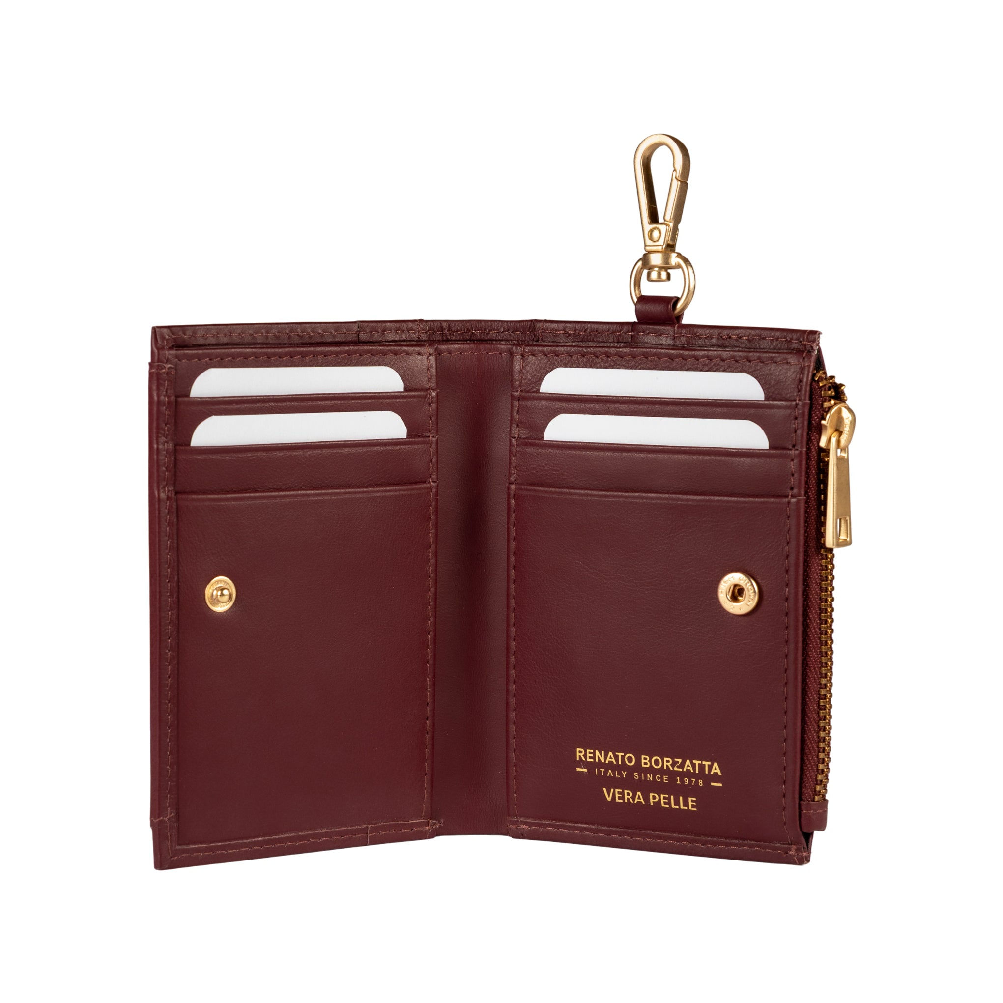 RB1085X | Women's Wallet Made in Italy in Soft Genuine Sauvage Leather. Matte Go