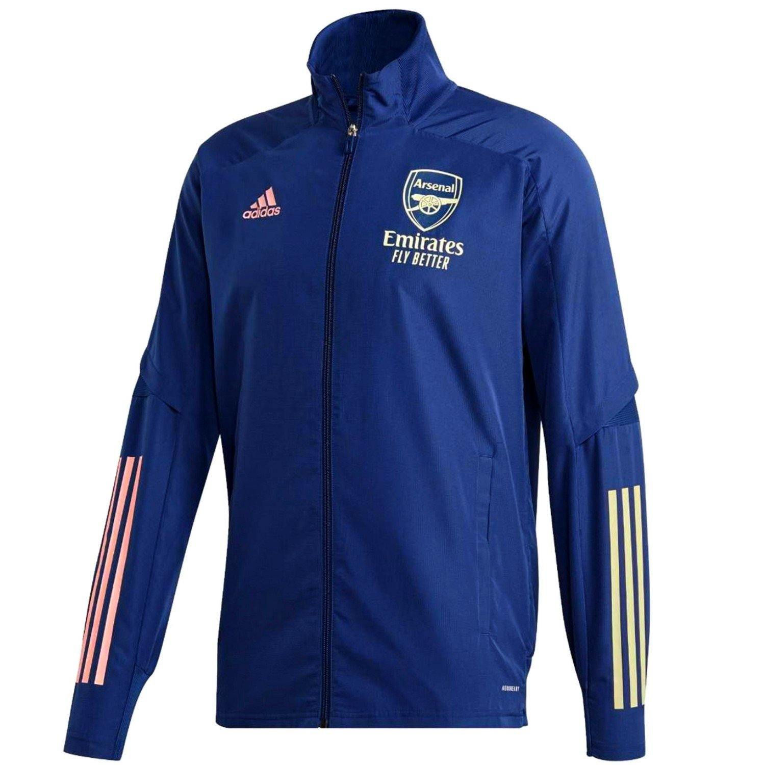 Veste de survêtement bleue Arsenal Adidas