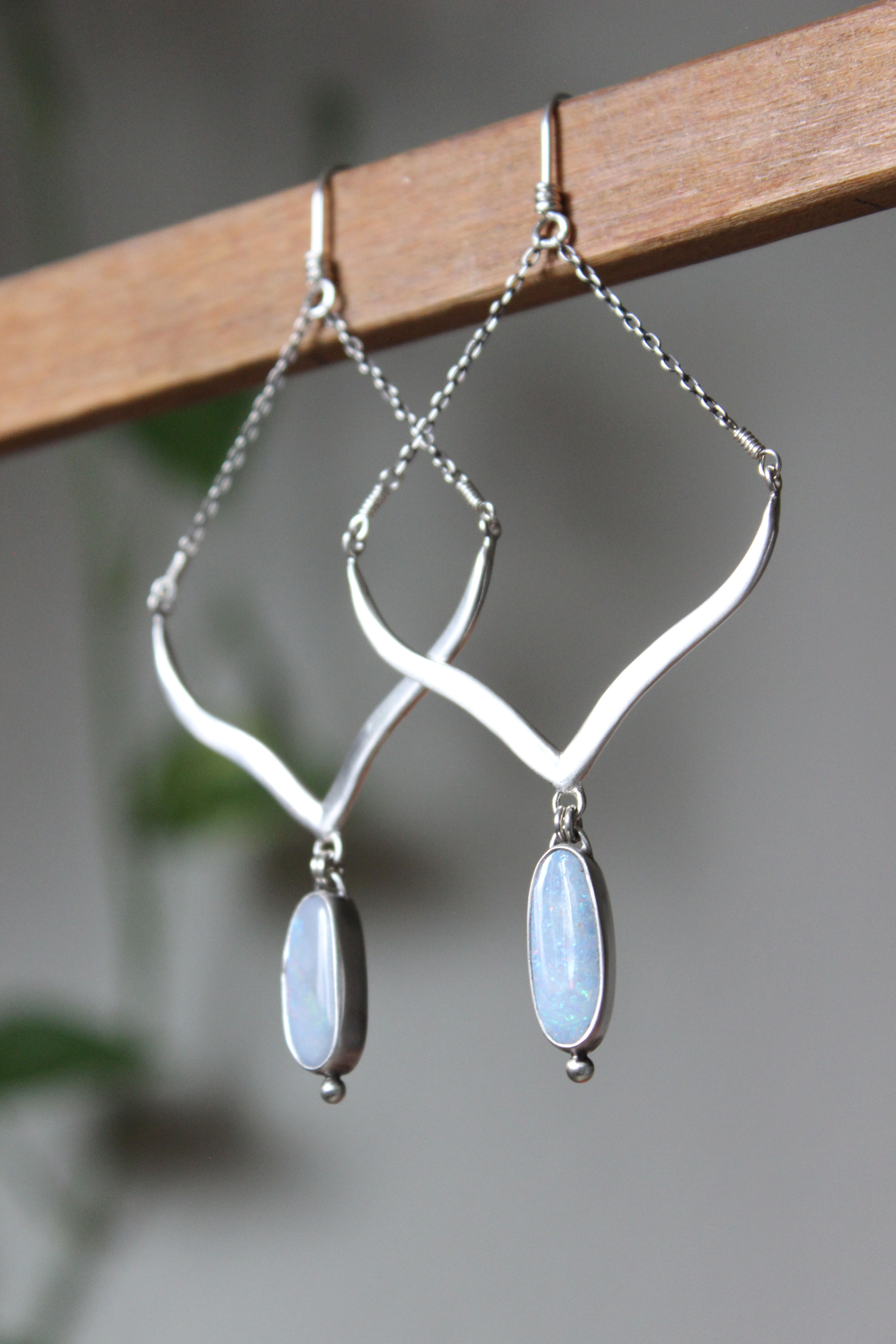 Arabesque Earrings in Australian Opal