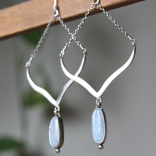 Elements E3385W Orecchini A Goccia In Argento 925 Con Perle D'Acqua Dolce E Zirconi
