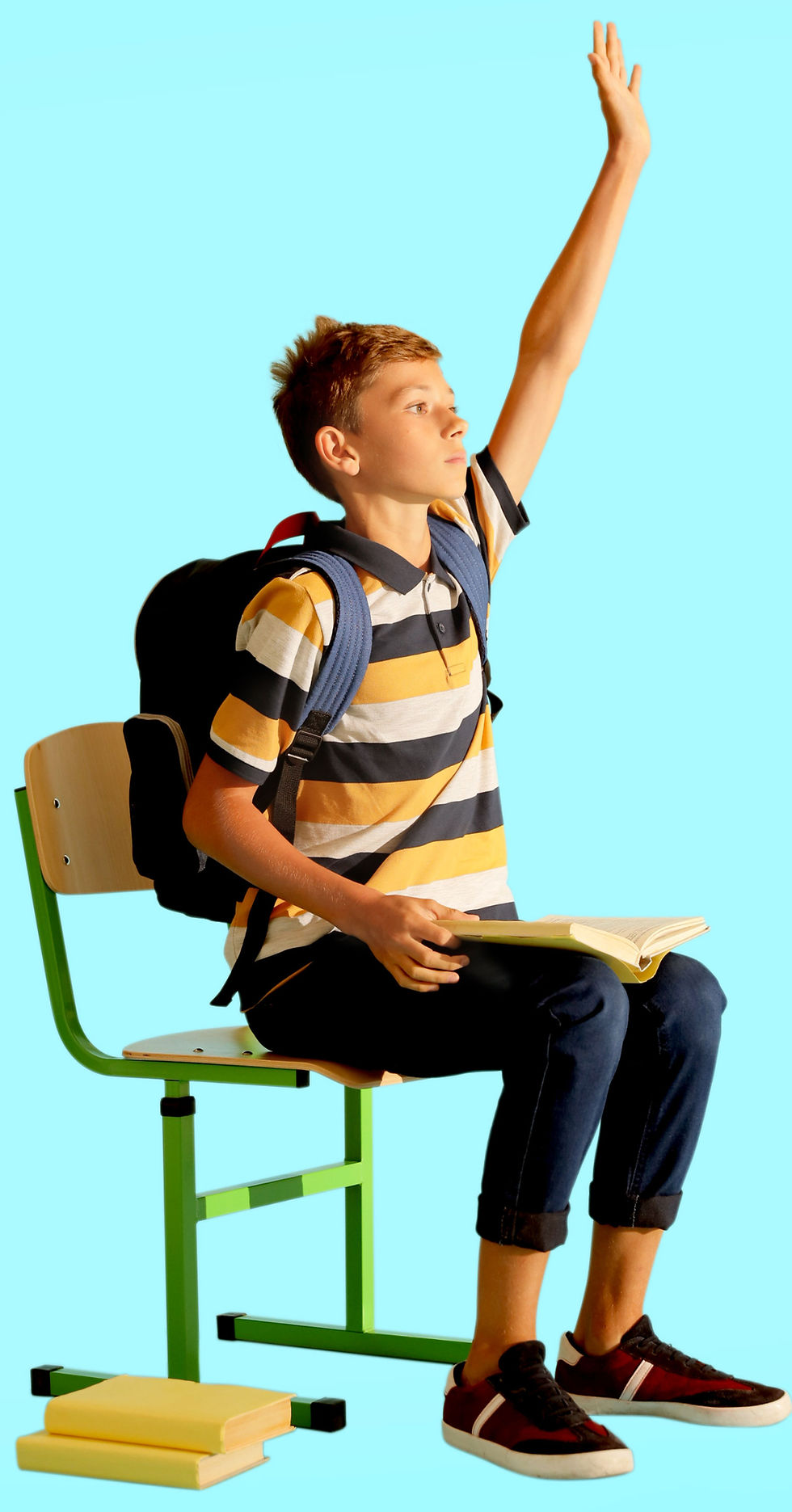 Student learning French, Spanish, English asking a question in a tutoring lesson