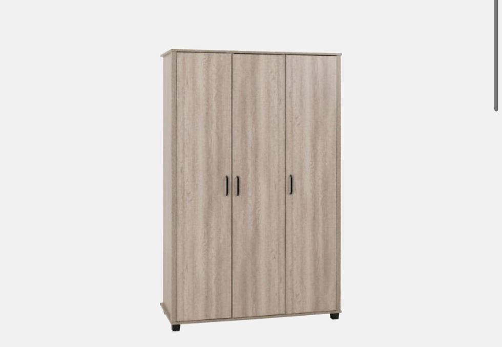 Thumbnail: Oliver 3 Door Bedroom Set - Light Oak Effect