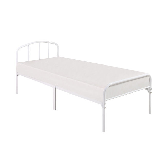 Thumbnail: Single - Milton White Metal Bed Frame