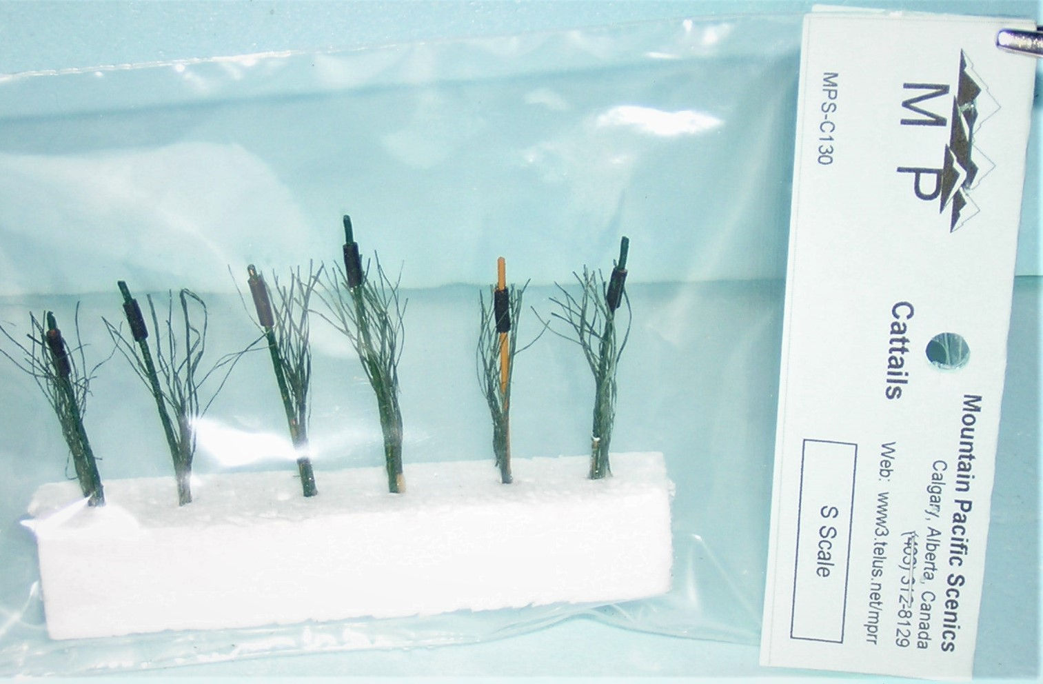 Cattails, S, 3/16", (1:75mm) scale, model railroad, dioramas, architectural