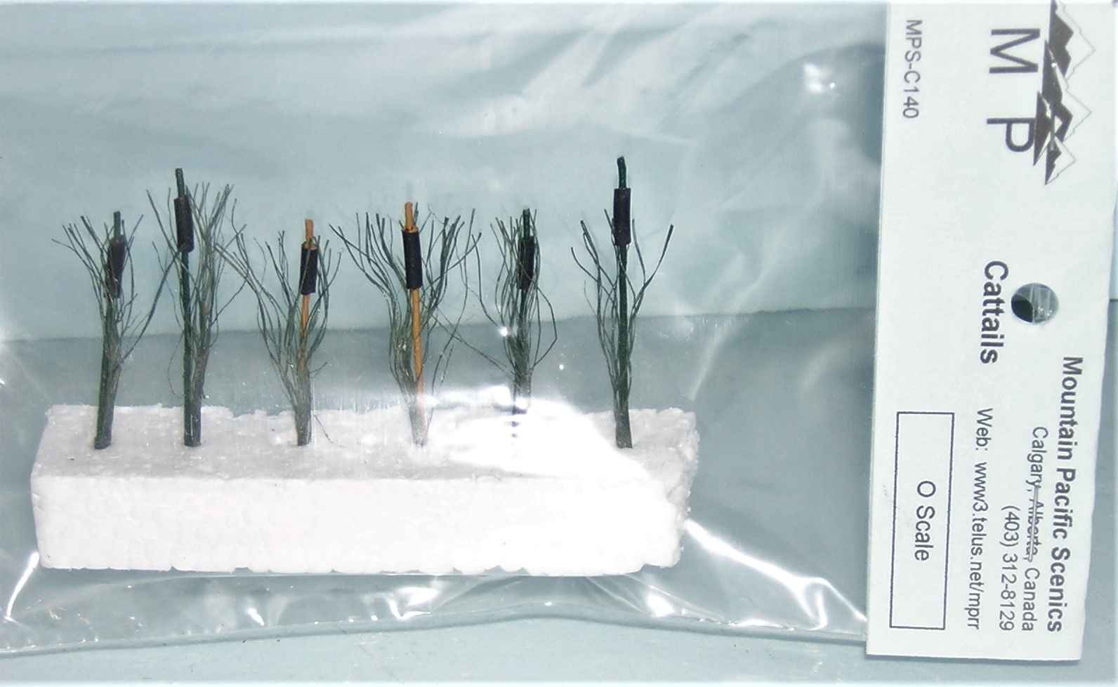 Cattails, O, 1/4", (1:50mm) scale, model railroad, dioramas, architectural