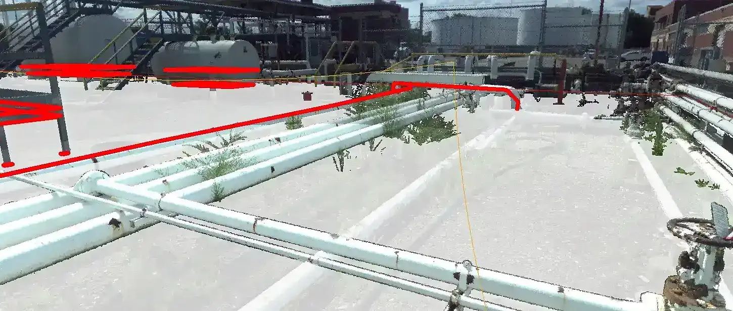 Digital scan of containment facility.