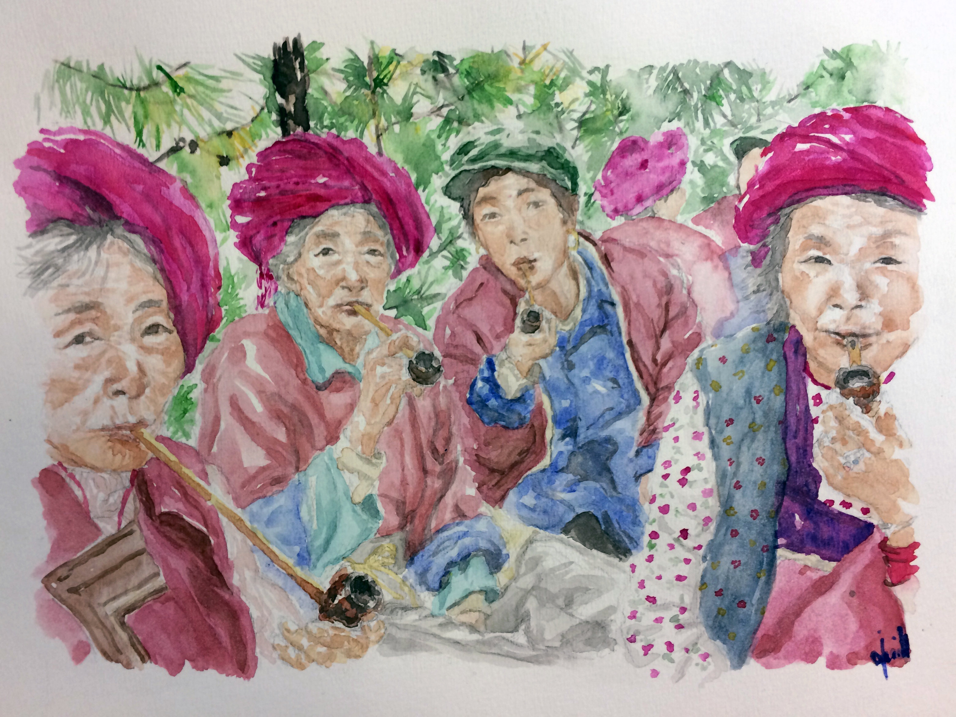 Turbans roses