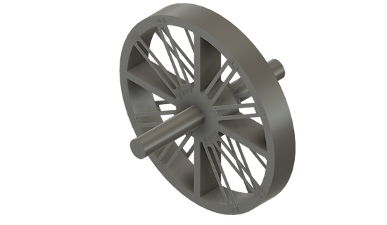 Original Main Wheel Assembly Design in CAD