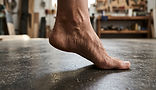 a high, natural foot arch
