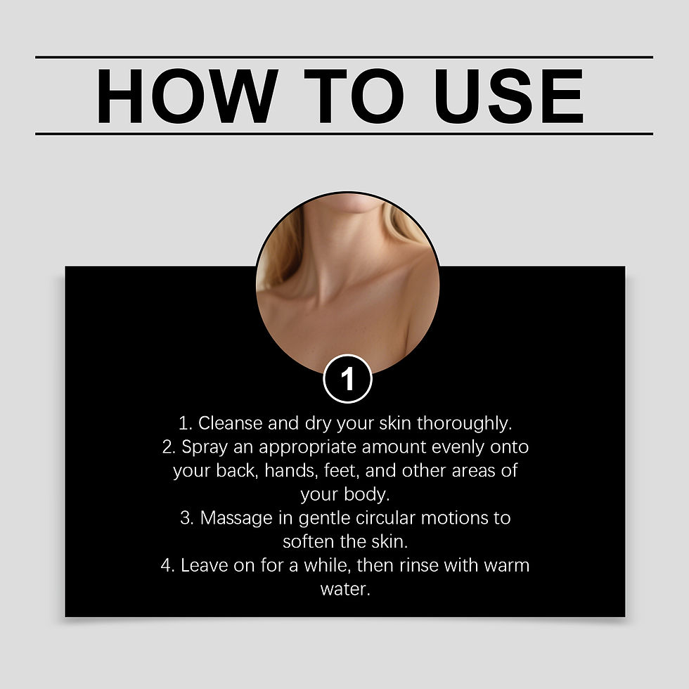 Thumbnail: Body Keratin Care Kojic Acid Turmeric Spray Gently Exfoliating Peeling Solution 