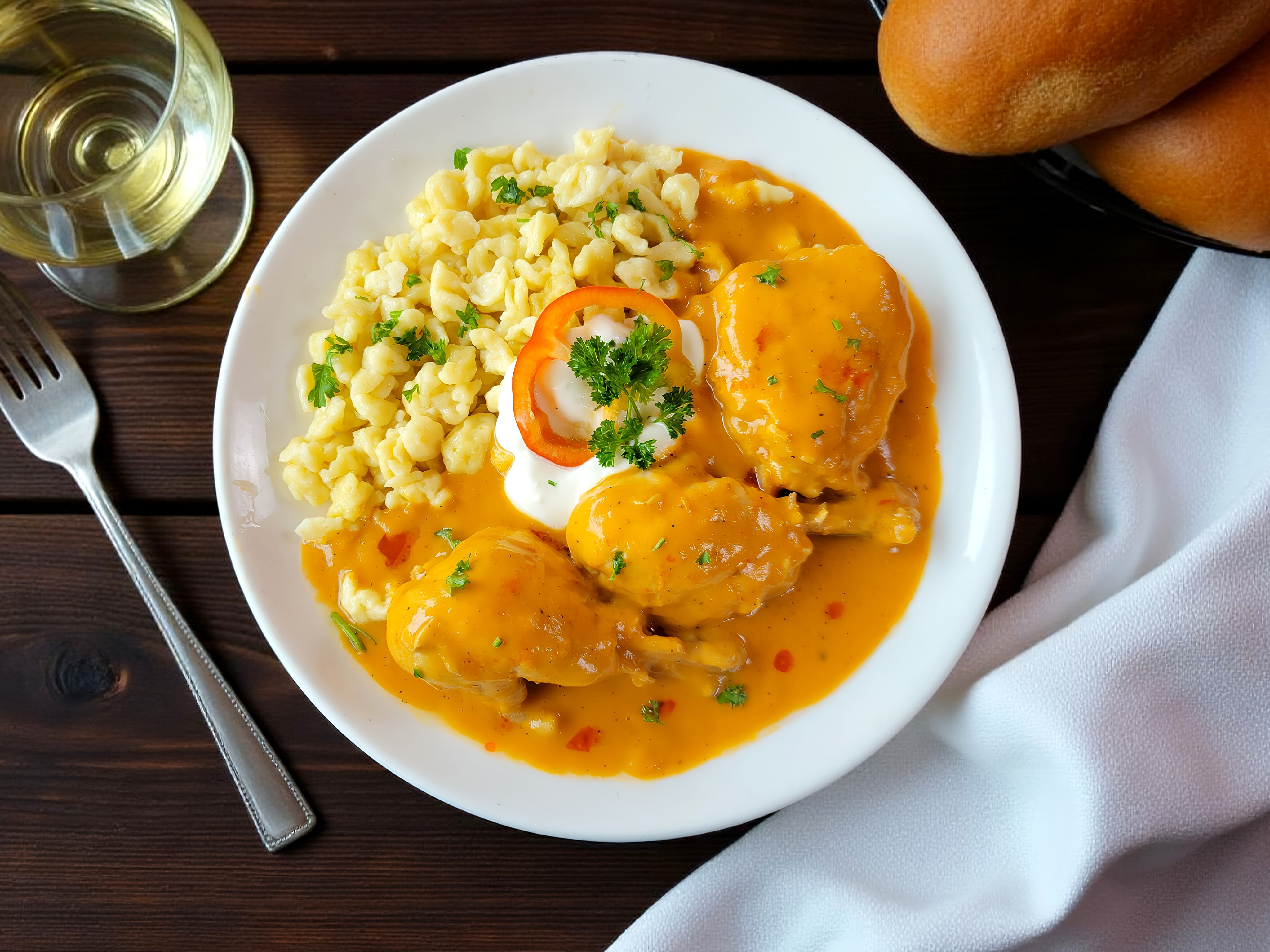 Arranged Food and Objects