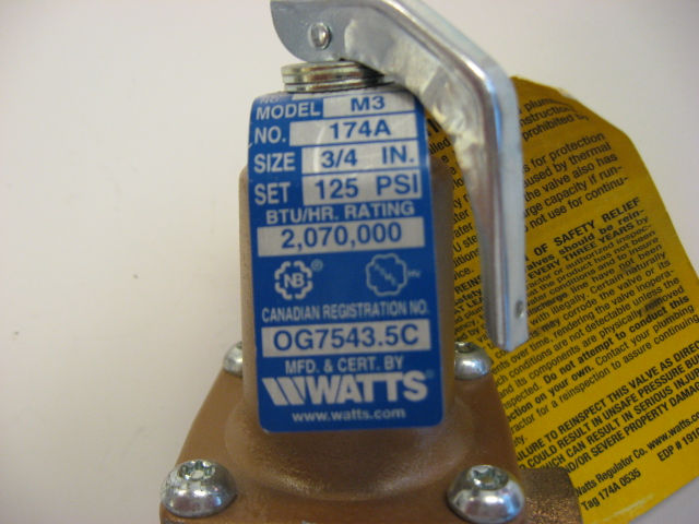 Thumbnail: 007758F  125 PSI Pressure Relief Valve