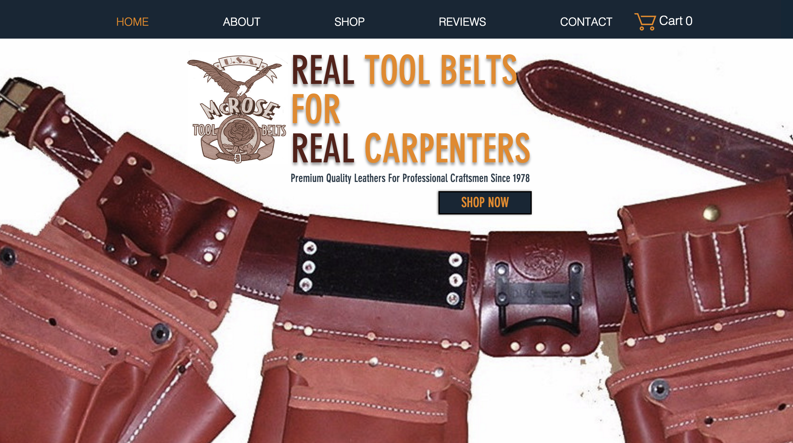 McRose TOOL BELTS | LEATHER | NYLON | CUSTOM CARPENTER TOOLBELTS