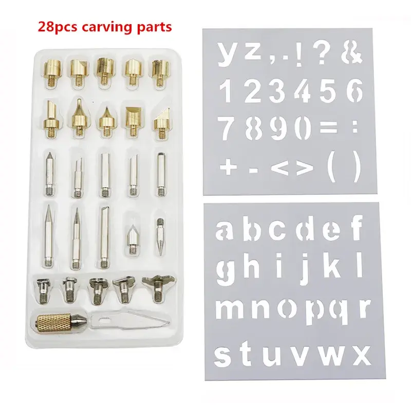 Thumbnail: 60W  Wood Burning Carving Pyrography Pen Kit