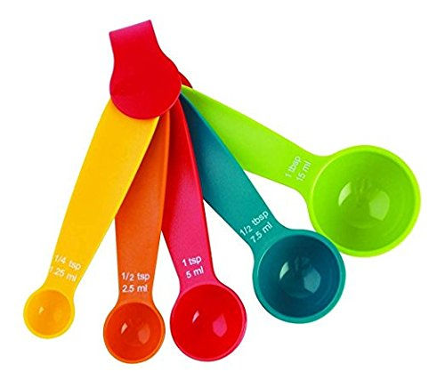 5 PCs Mini Measuring Spoon Set (Multi Colour)