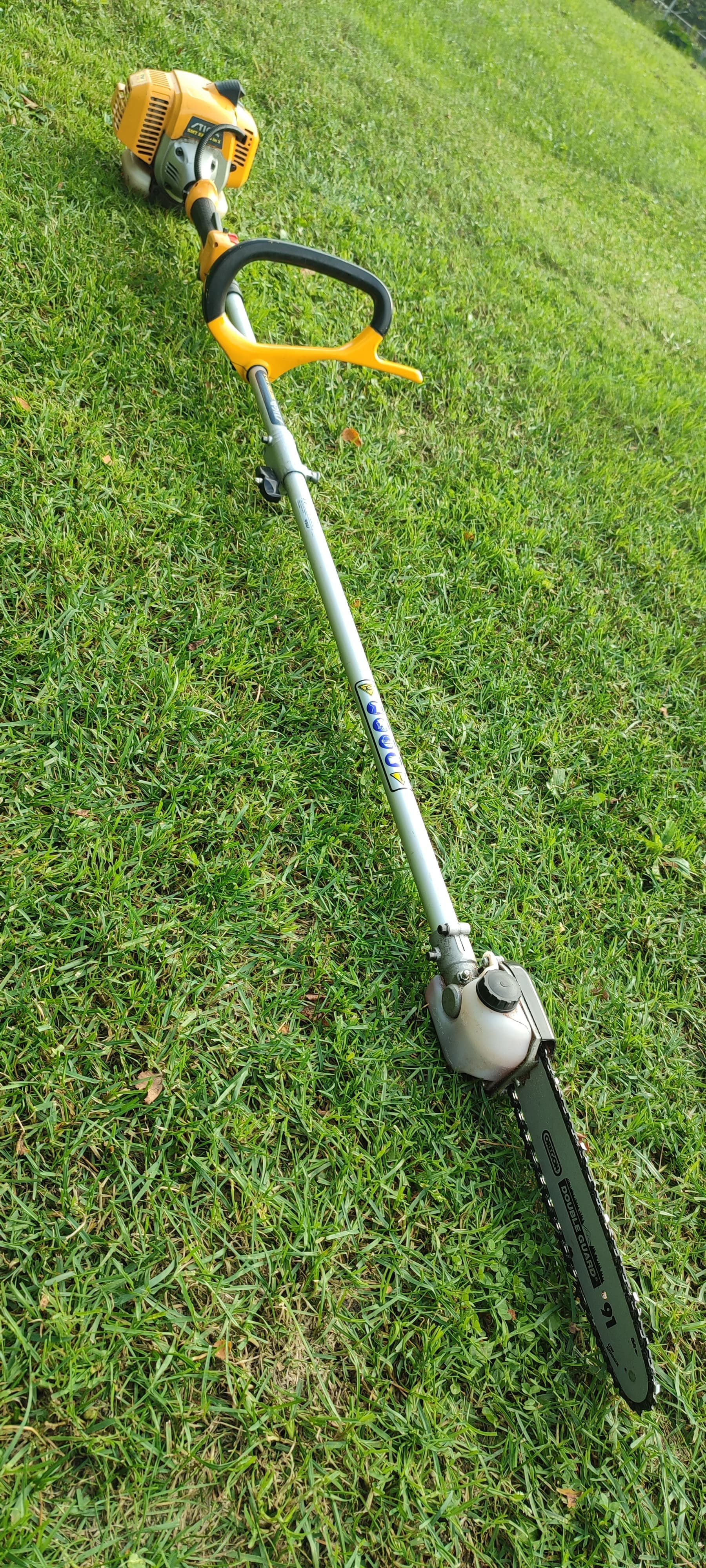 Ķēdes zāģis ar pagarinājumu