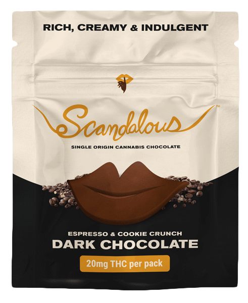 Espresso & Cookie Crunch Dark Chocolate – 20mg