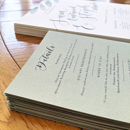 Stack of detail cards