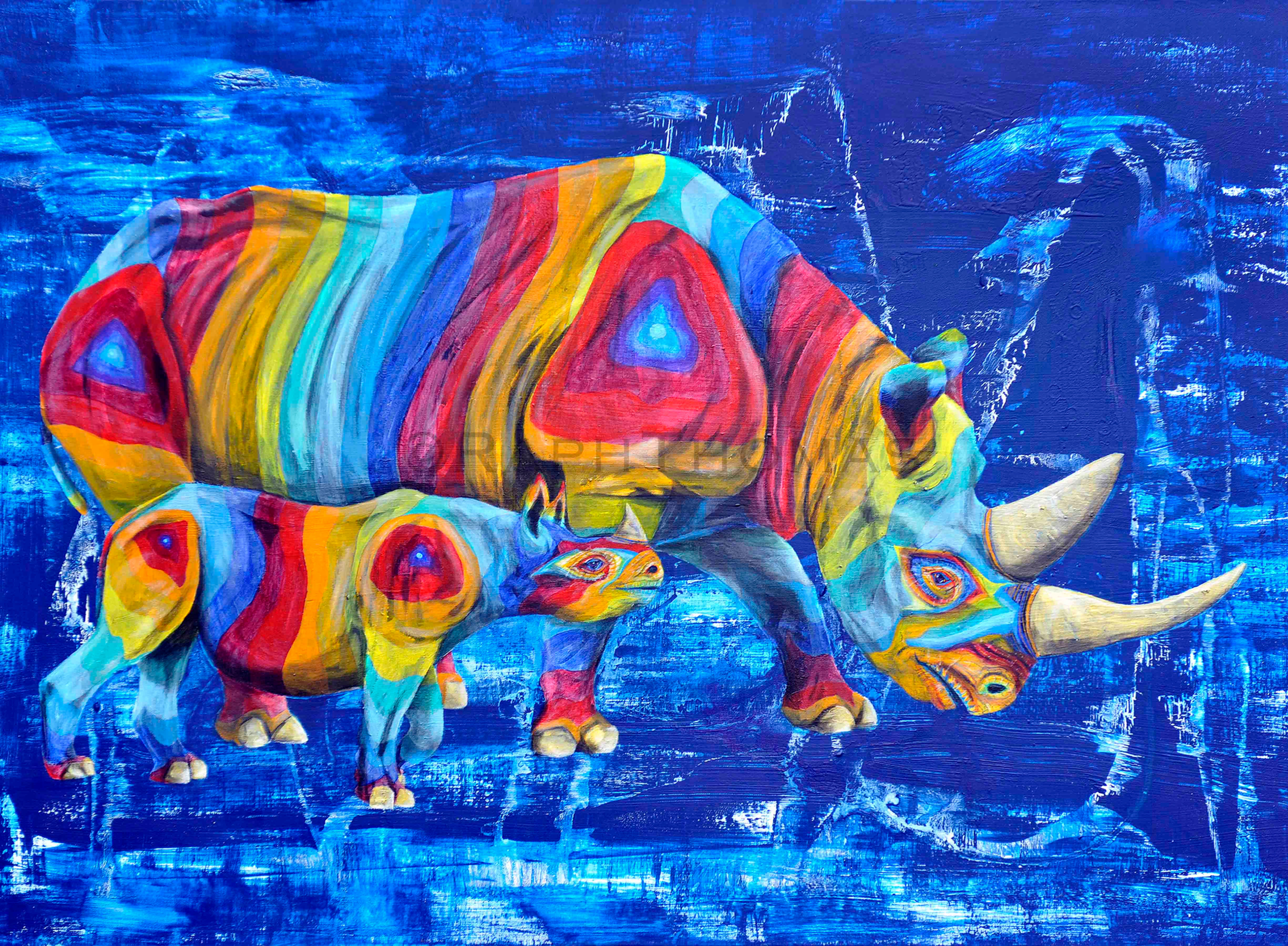 Rainbow Rhinos 12