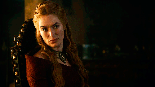 Cersei rolling her eyes