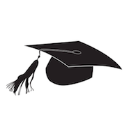 Black graduation cap