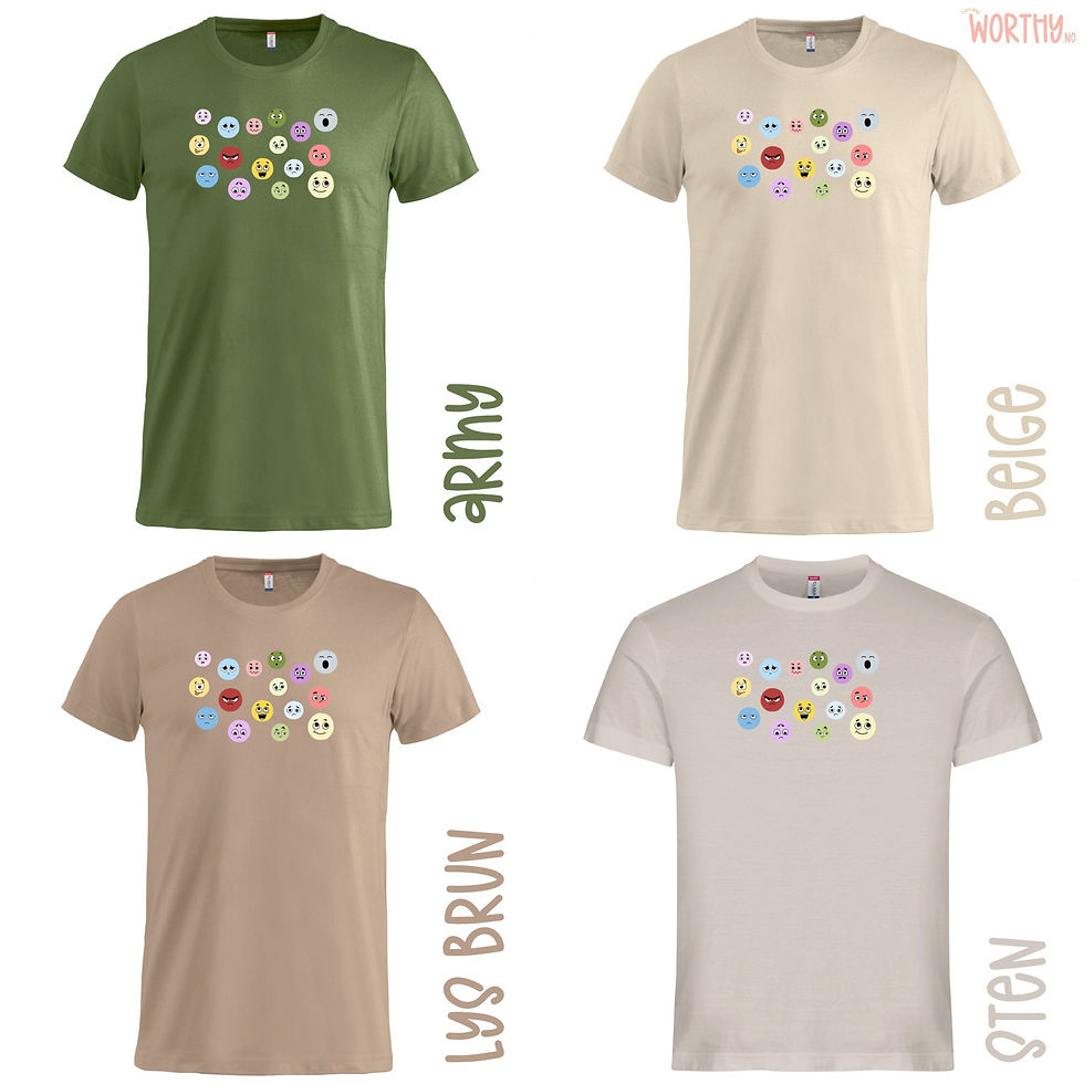 Miniatyrbilde: Følelsesvirvar | UTGÅR | Unisex T-skjorte