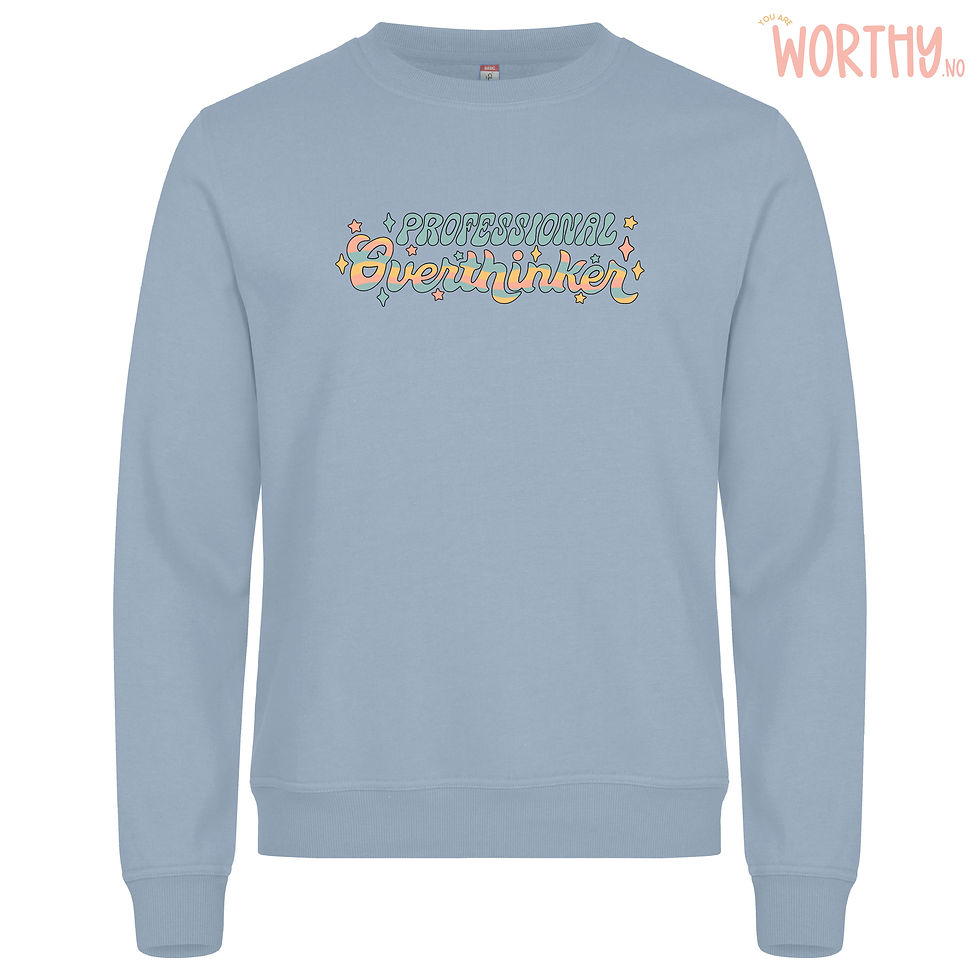 Miniatyrbilde: Professional overthinker | Unisex Genser