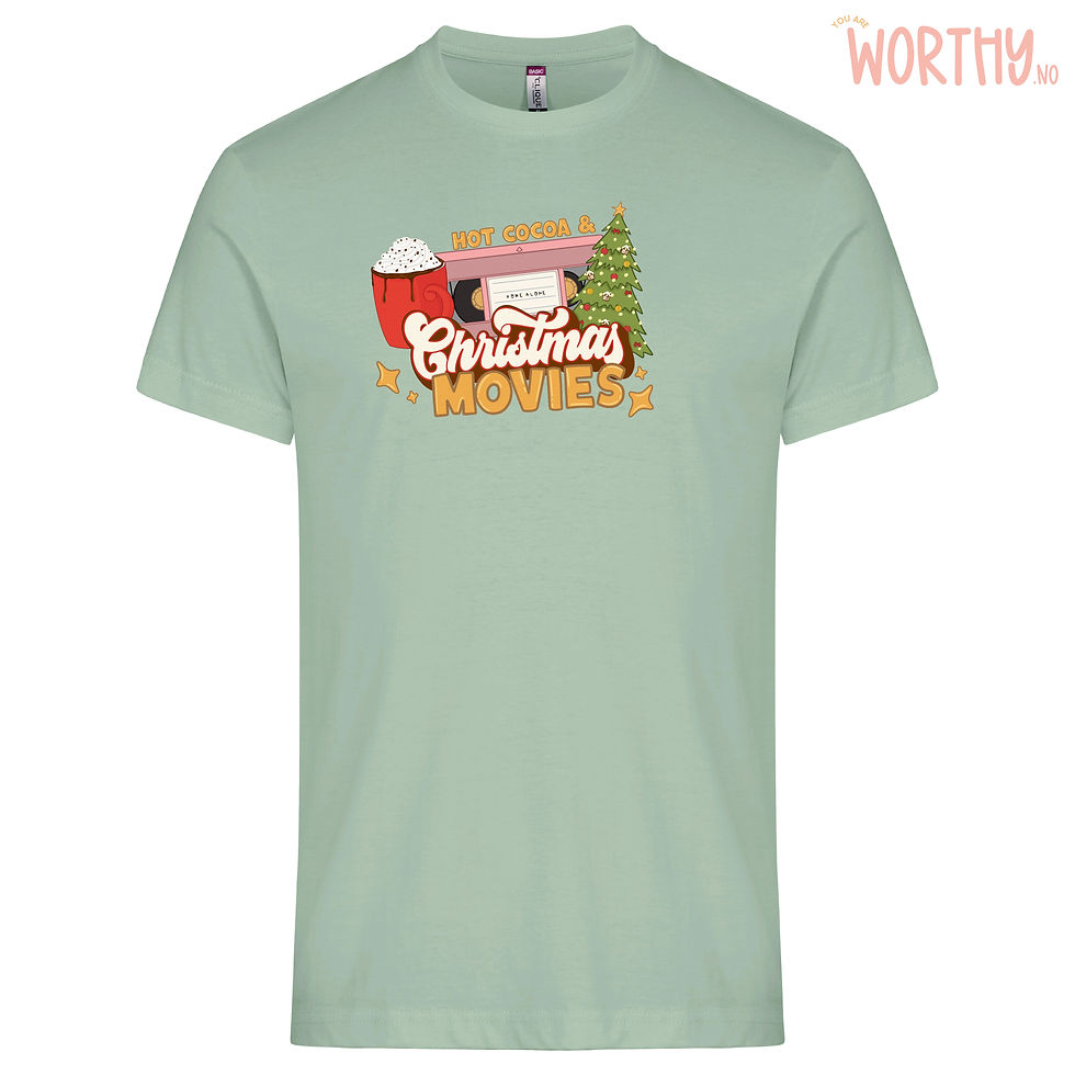 Miniatyrbilde: Hot Cocoa & Christmas Movies | Unisex T-skjorte