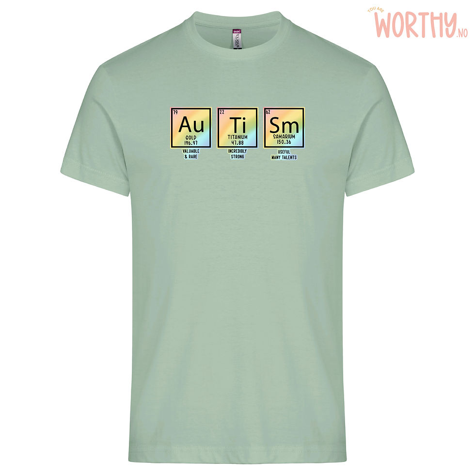 Miniatyrbilde: Elements of autism | Regnbue | Unisex T-skjorte