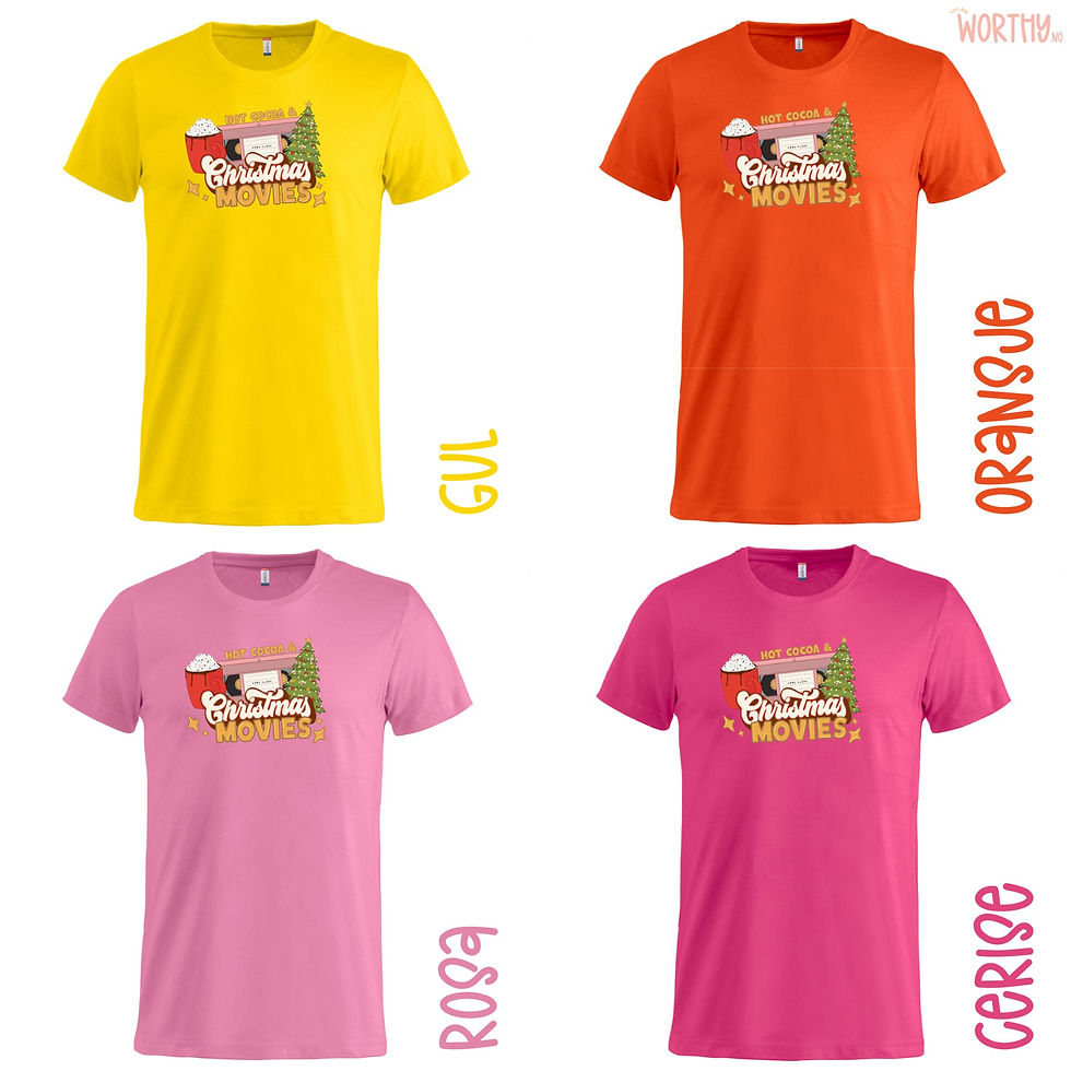 Miniatyrbilde: Hot Cocoa & Christmas Movies | Unisex T-skjorte