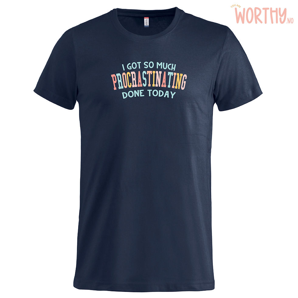Miniatyrbilde: So much procrastination | Unisex T-skjorte