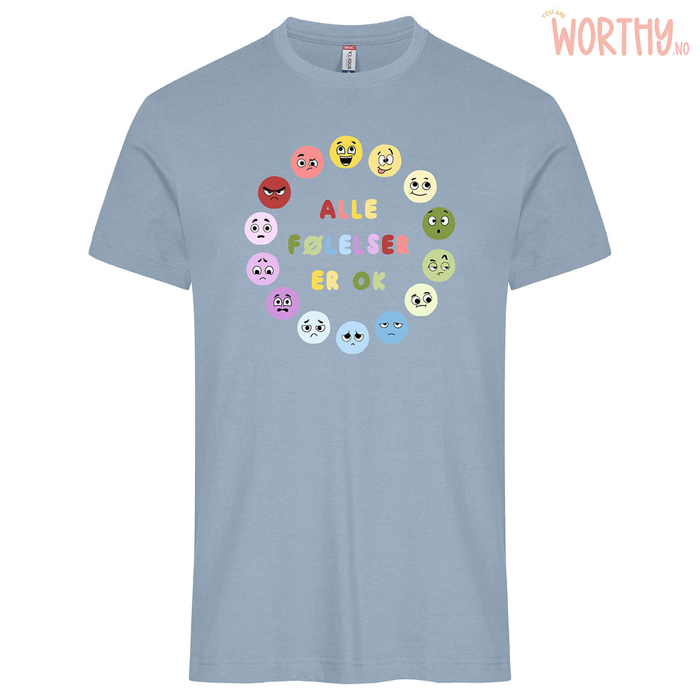 Miniatyrbilde: Alle følelser er ok | UTGÅR | Unisex T-skjorte