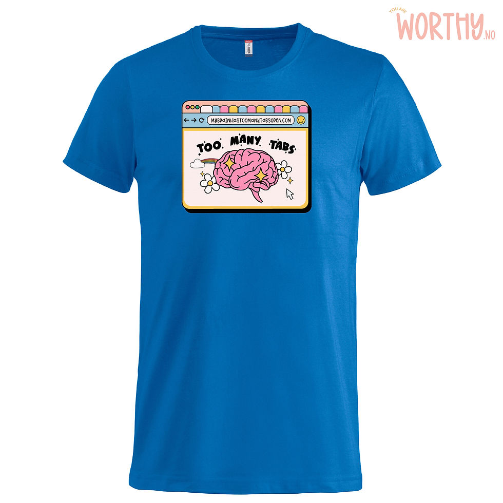 Miniatyrbilde: Too many tabs | Unisex T-skjorte