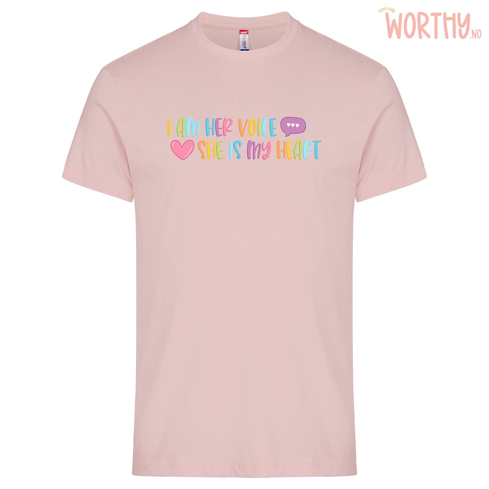 Miniatyrbilde: I am her voice pastell | UTGÅR | Unisex T-skjorte
