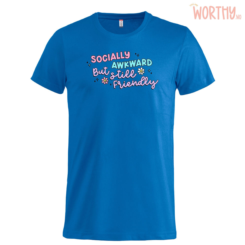 Miniatyrbilde: Socially awkward | Unisex T-skjorte