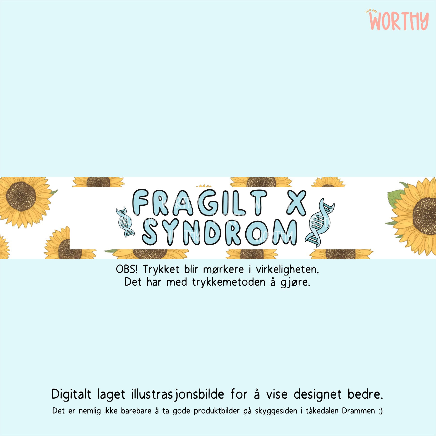 Solsikkearmbånd | Fragilt X syndrom