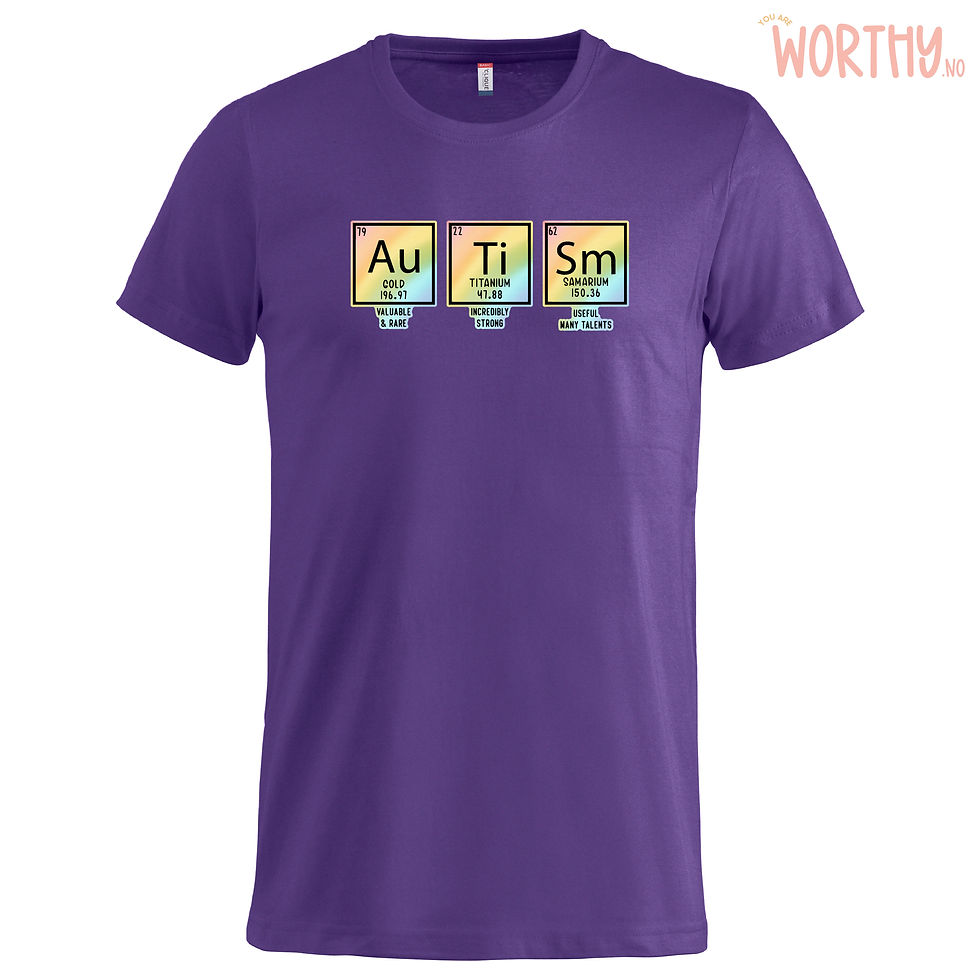 Miniatyrbilde: Elements of autism | Regnbue | Unisex T-skjorte