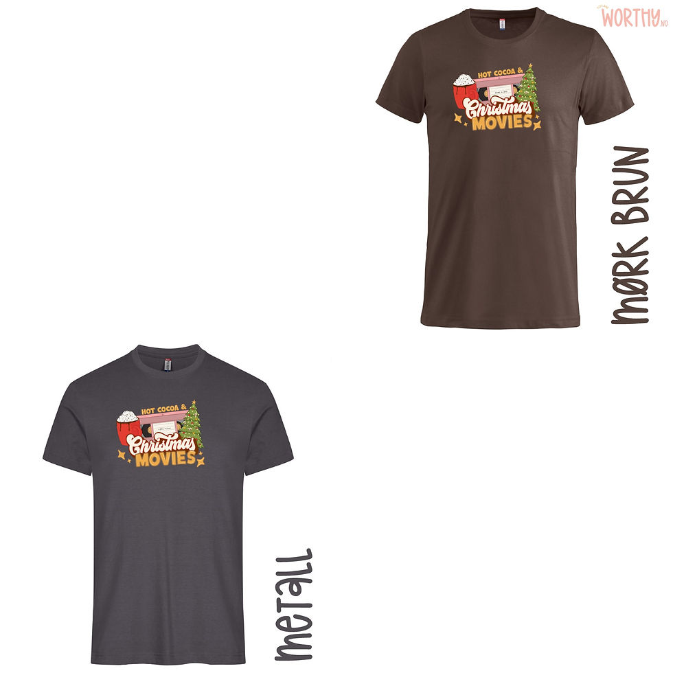Miniatyrbilde: Hot Cocoa & Christmas Movies | Unisex T-skjorte