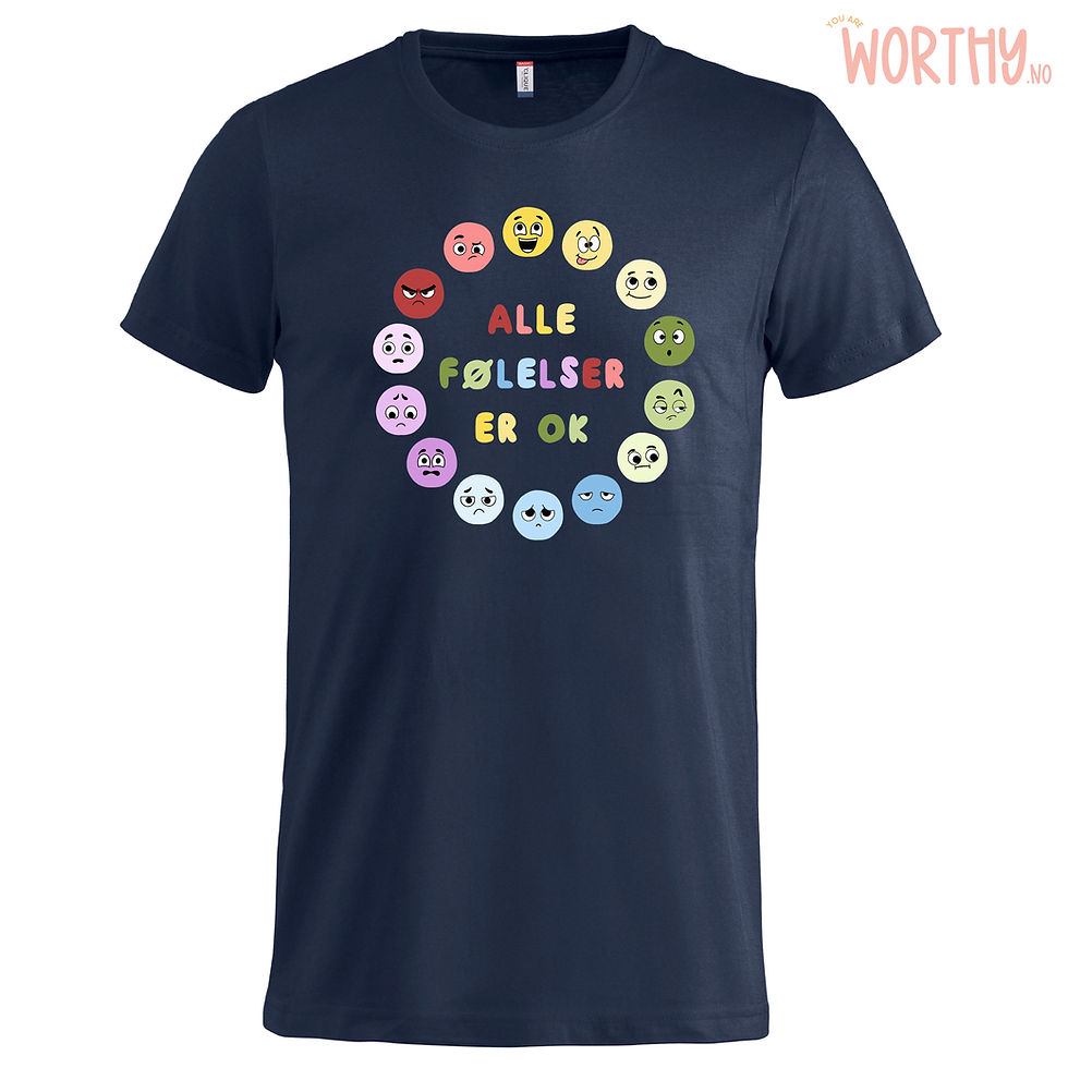 Miniatyrbilde: Alle følelser er ok | UTGÅR | Unisex T-skjorte