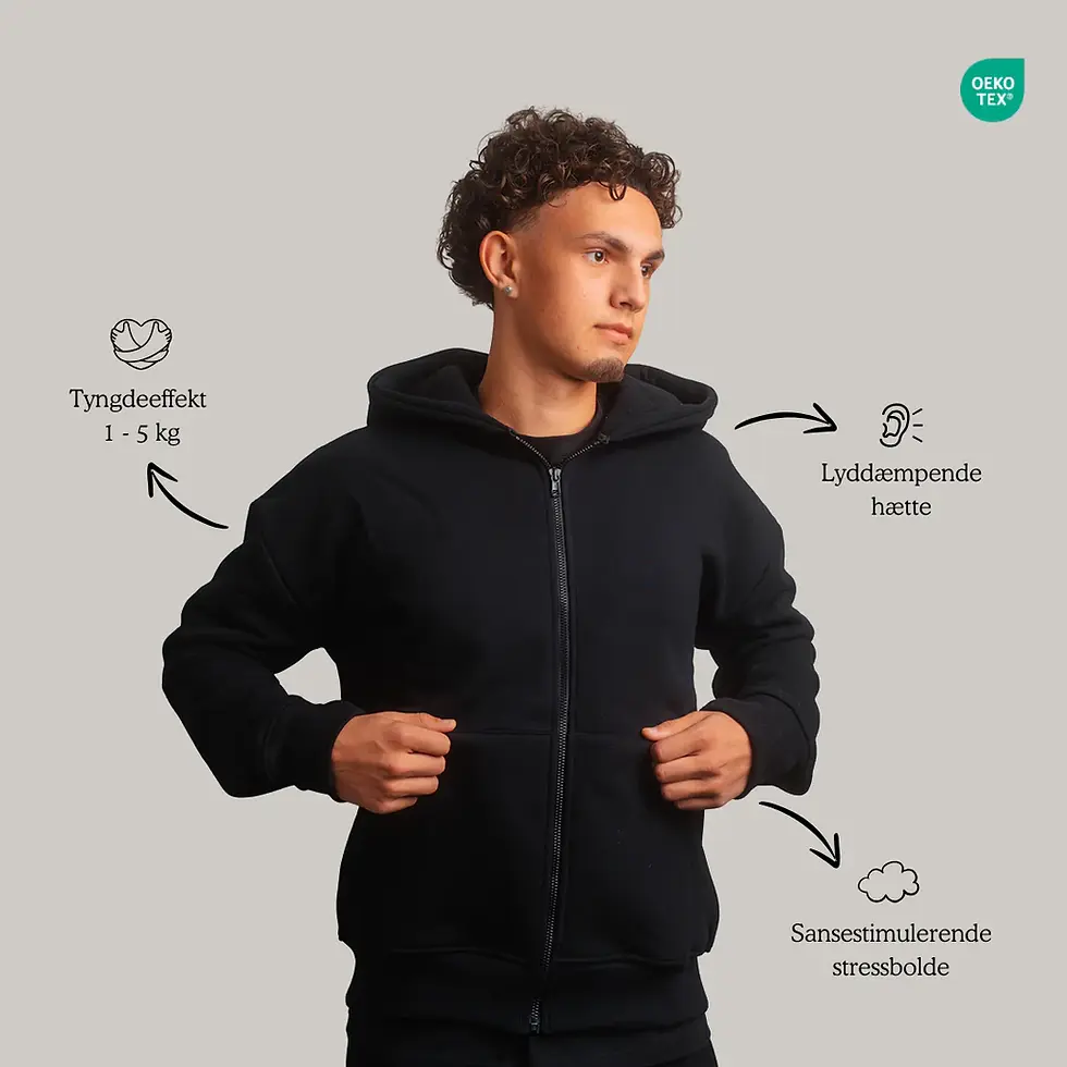 Miniatyrbilde: Hugz Signatur ZIP Tyngdehoodie™