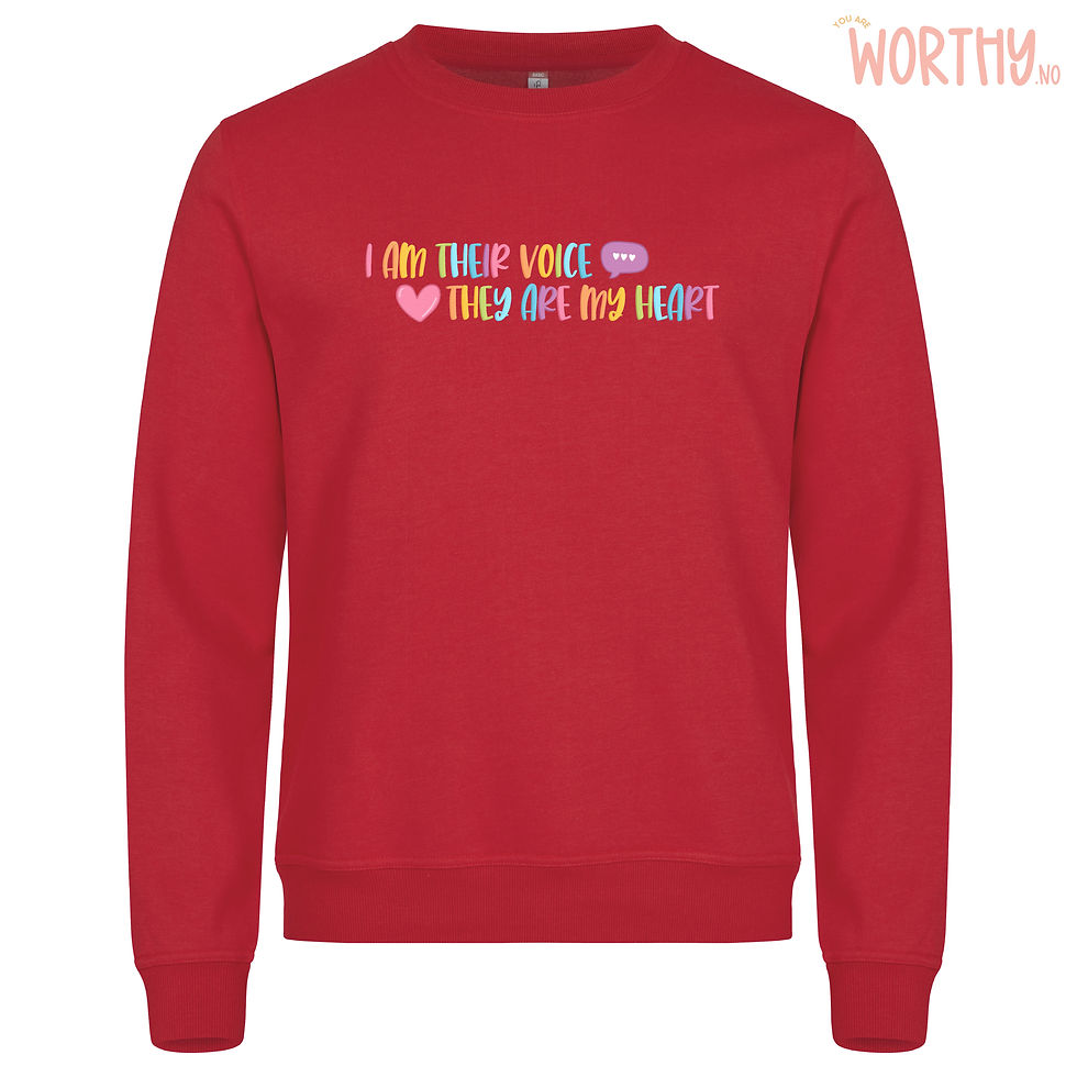 Miniatyrbilde: I am their voice pastell | UTGÅR | Unisex Genser