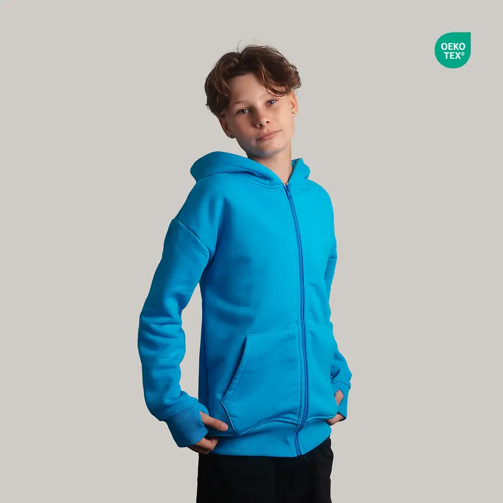 Miniatyrbilde: Hugz Signatur ZIP Tyngdehoodie™ Barn