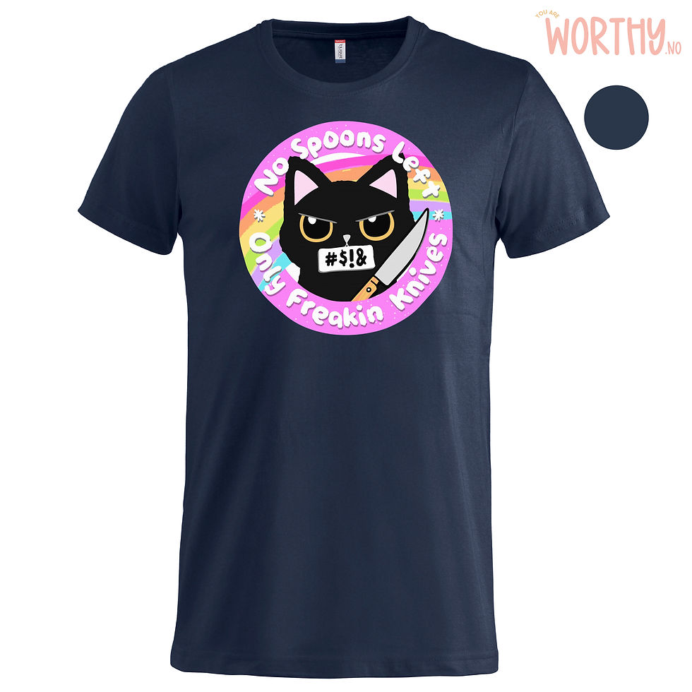 Miniatyrbilde: No Spoons Left | Unisex T-skjorte