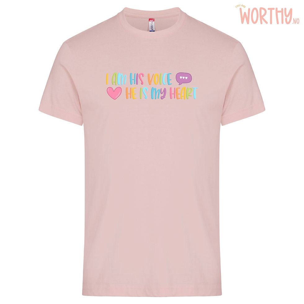 Miniatyrbilde: I am his voice pastell | UTGÅR | Unisex T-skjorte