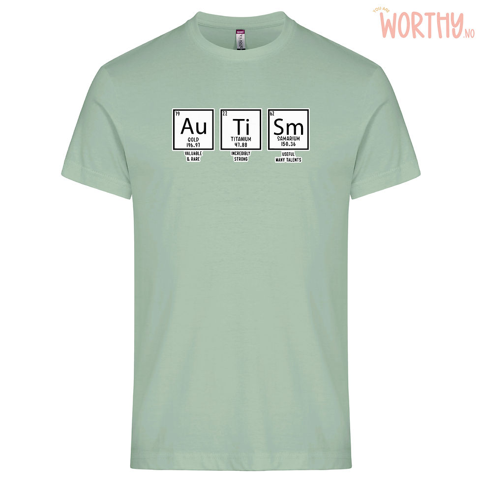 Miniatyrbilde: Elements of autism | Hvit | Unisex T-skjorte