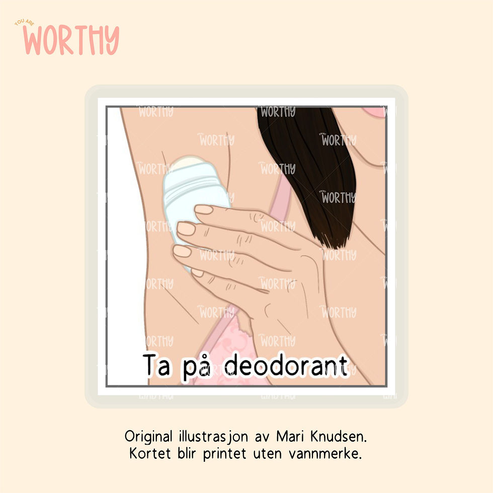 Miniatyrbilde: Ta på deodorant - Bildekort