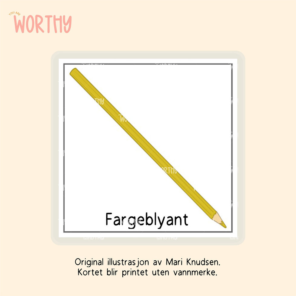 Miniatyrbilde: Fargeblyant - Bildekort