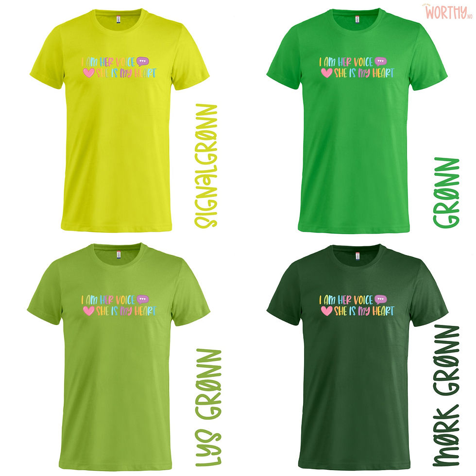 Miniatyrbilde: I am her voice pastell | UTGÅR | Unisex T-skjorte
